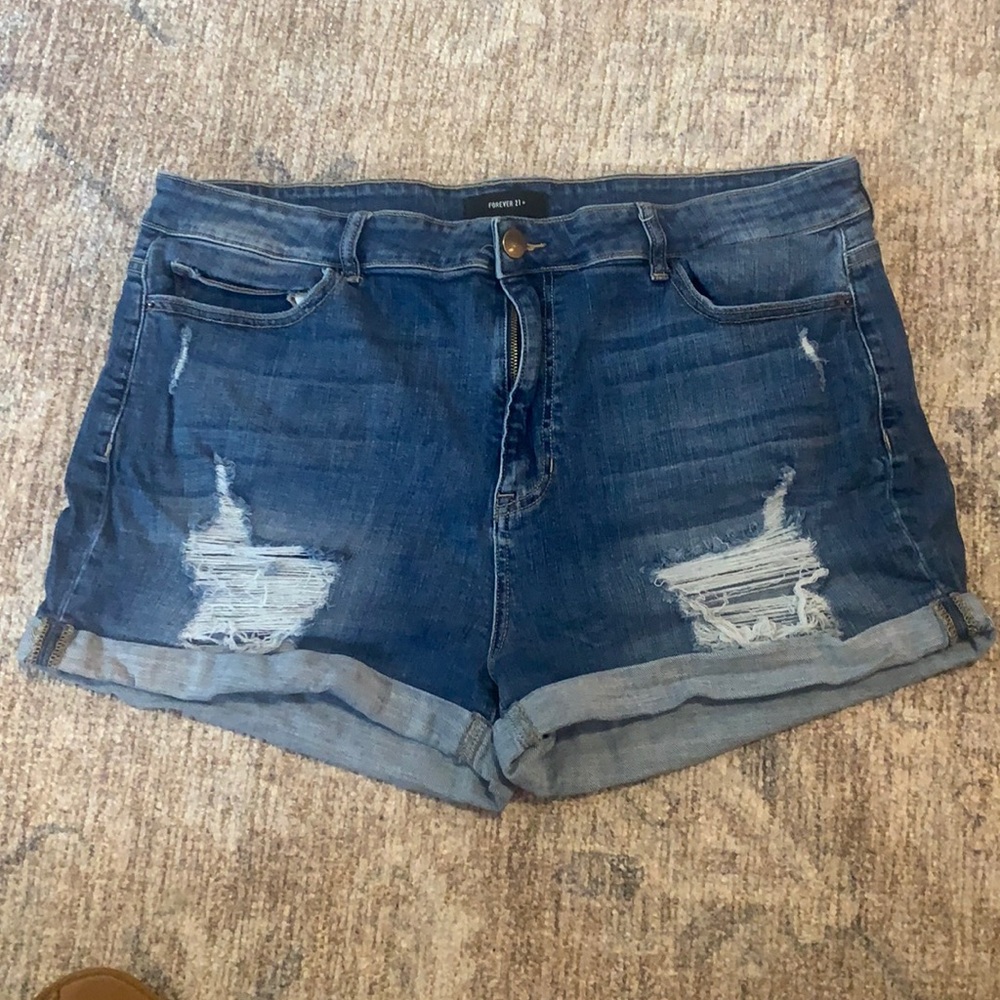 Forever 21 Plus Jean Shorts